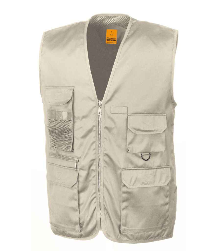 Result Work-Guard Safari Waistcoat - Camel