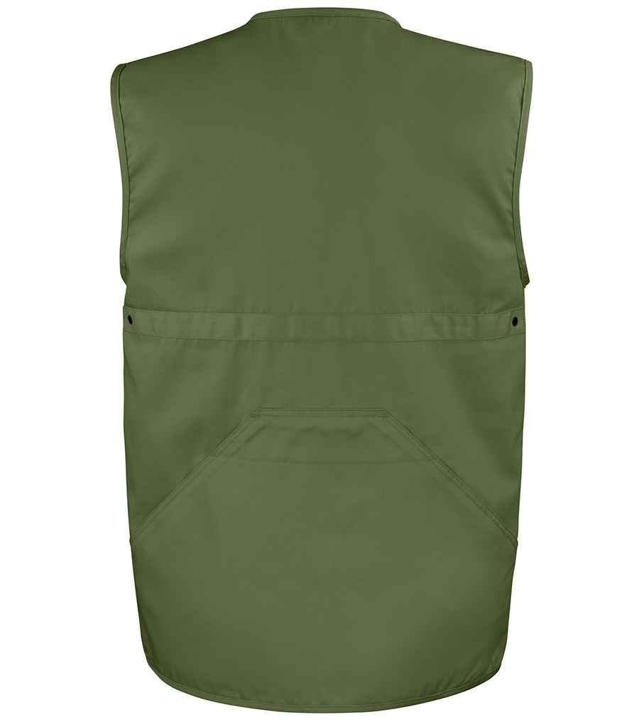 Result Work-Guard Safari Waistcoat - Lichen Green