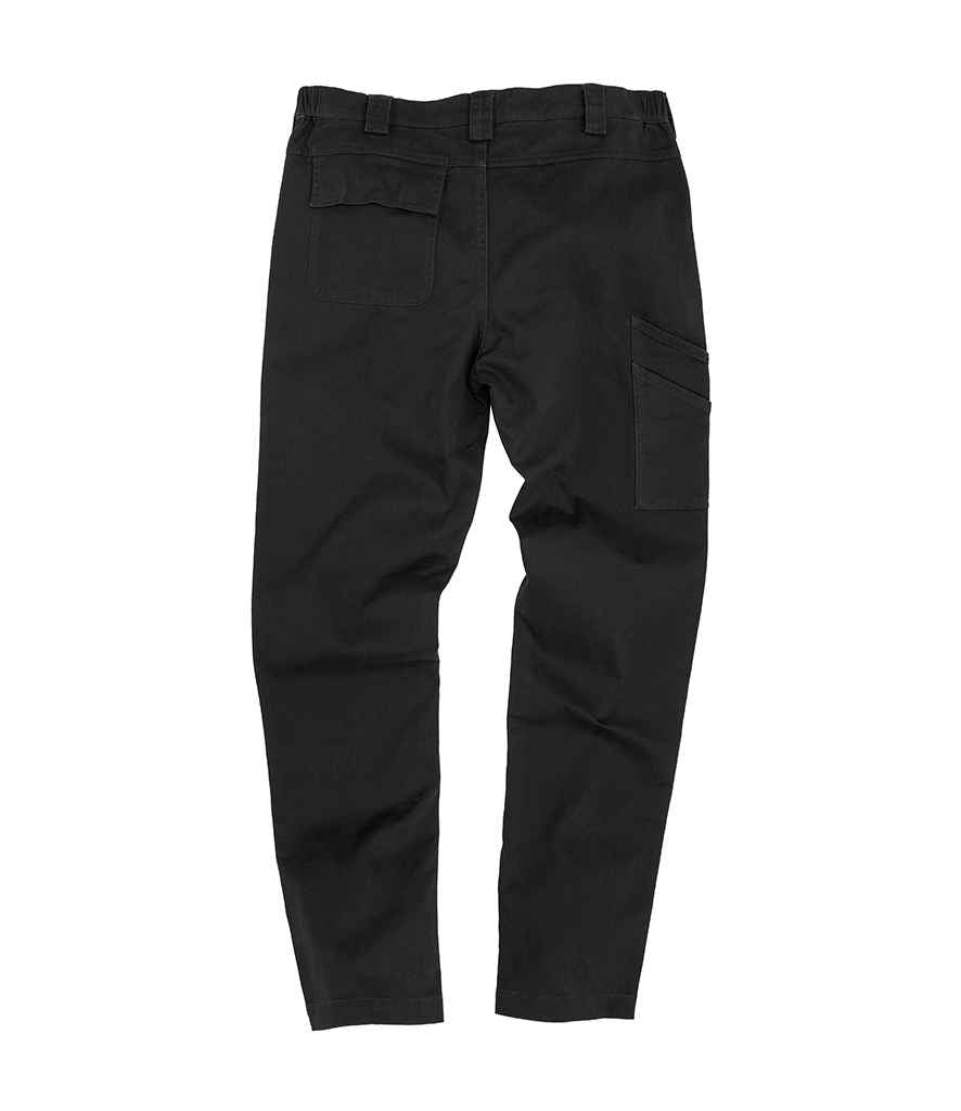 Result Work-Guard Super Stretch Slim Chino Trousers - Black