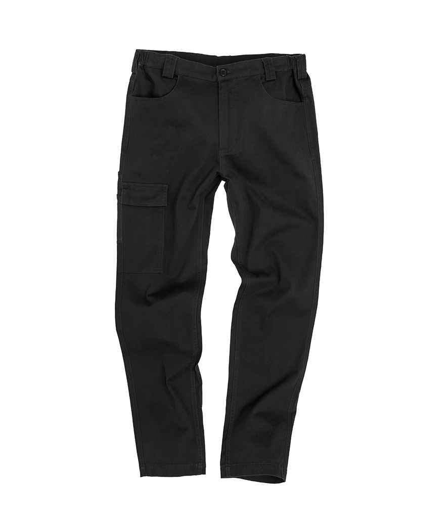 Result Work-Guard Super Stretch Slim Chino Trousers - Black