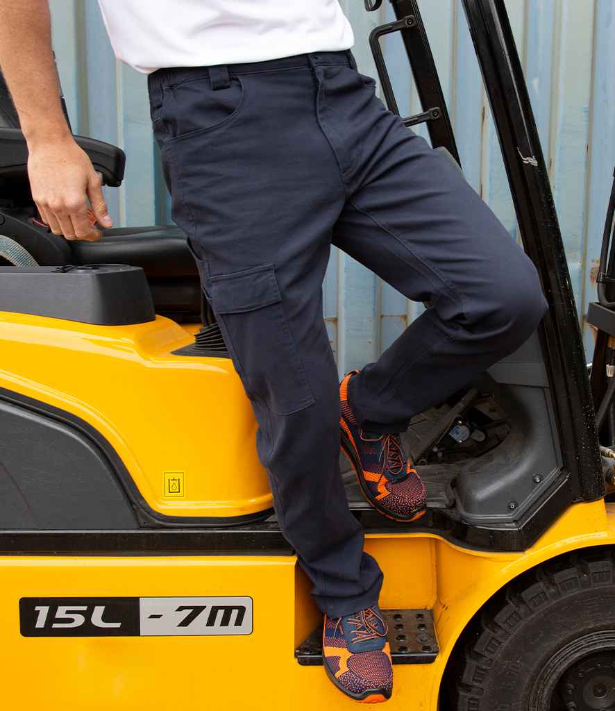 Result Work-Guard Super Stretch Slim Chino Trousers - Navy