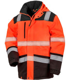 Result Safe-Guard Extreme Tech Printable Safety Soft Shell Jacket - Fluorescent Orange/Black