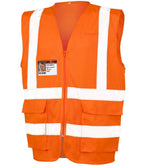 Result Safe-Guard Executive Cool Mesh Safety Vest - Fluorescent Orange