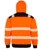 Result Recycled Safety Zip Hoodie - Fluorescent Orange