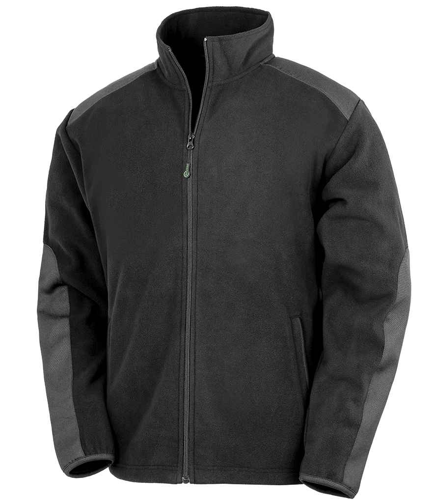 Result Recycled Heavy Duty Micro Fleece Jacket - Black