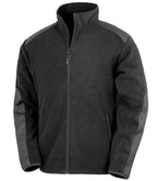 Result Recycled Heavy Duty Micro Fleece Jacket - Black