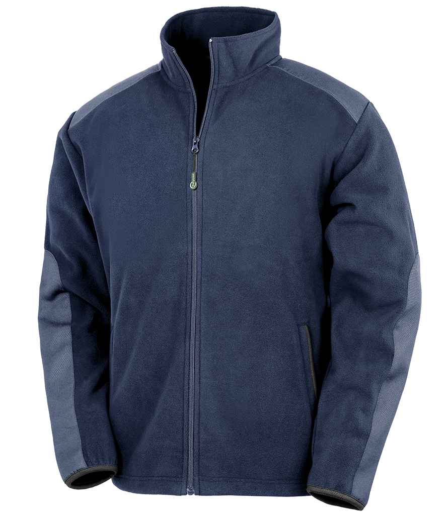 Result Recycled Heavy Duty Micro Fleece Jacket - Navy