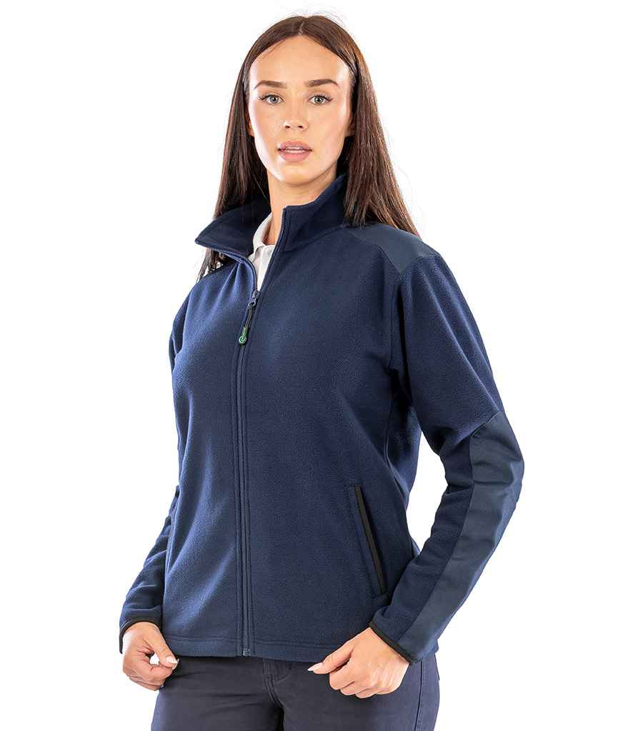Result Recycled Heavy Duty Micro Fleece Jacket - Navy