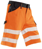 Result Recycled Dynamic Stretch Safety Shorts - Fluorescent Orange