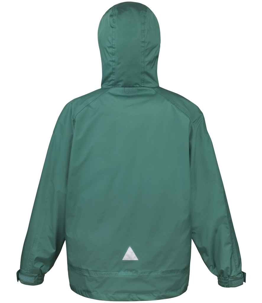 Result 3-in-1 Waterproof Zip and Clip Fleece Lined Jacket - Bottle Green/Black