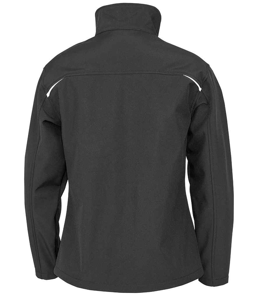 Result Recycled Ladies Three Layer Printable Soft Shell Jacket - Black