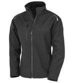 Result Recycled Ladies Three Layer Printable Soft Shell Jacket - Black