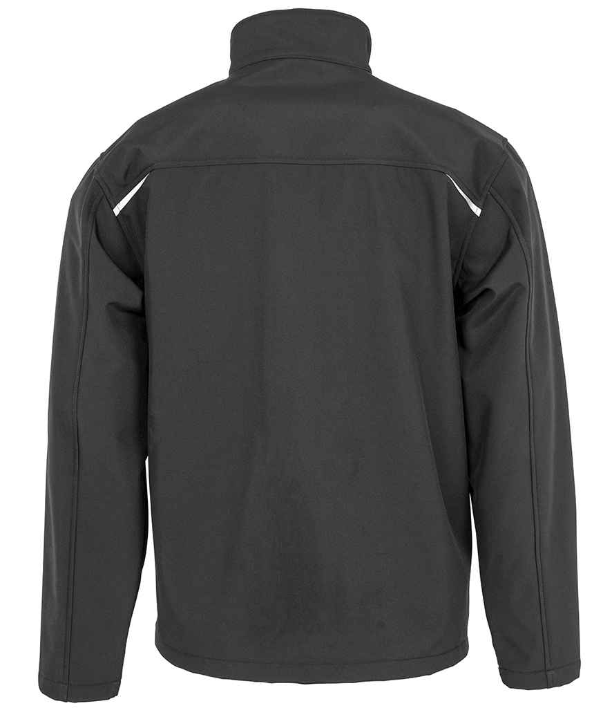 Result Recycled Three Layer Printable Soft Shell Jacket - Black