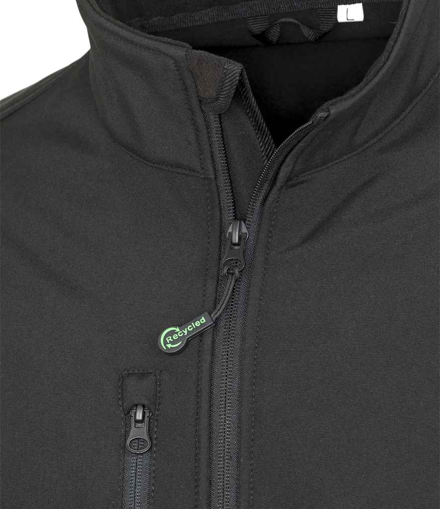 Result Recycled Three Layer Printable Soft Shell Jacket - Black
