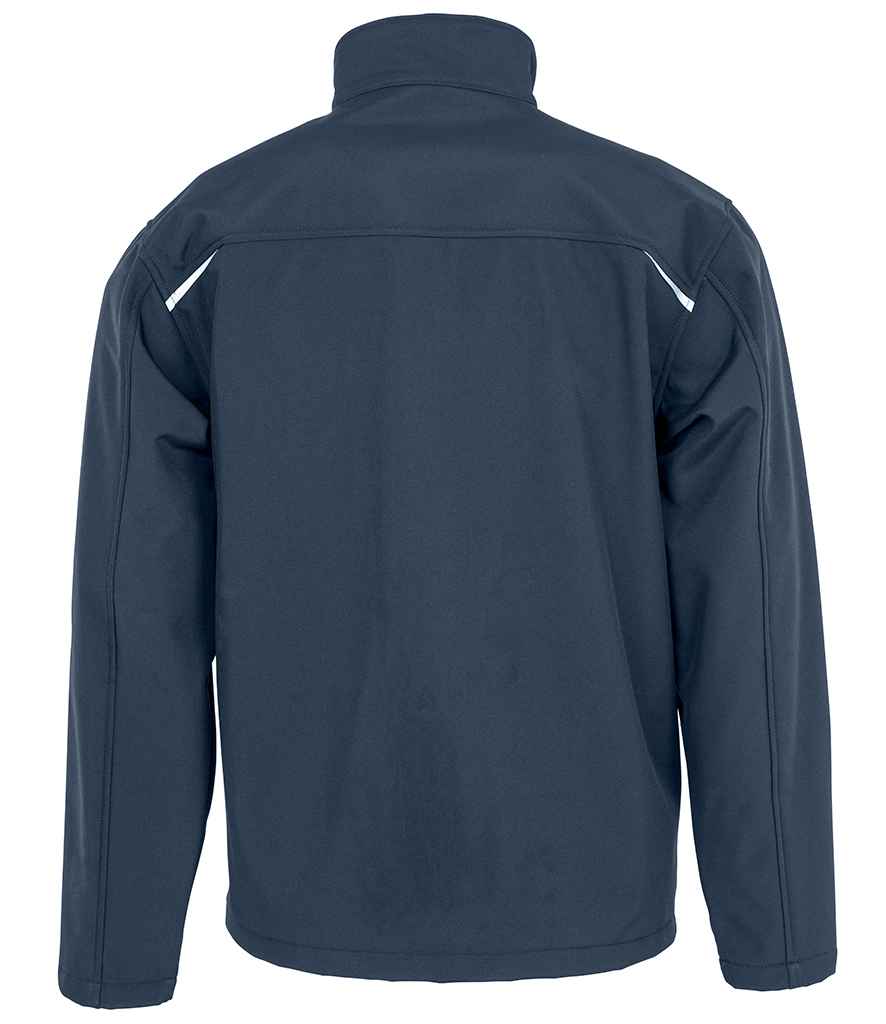 Result Recycled Three Layer Printable Soft Shell Jacket - Navy