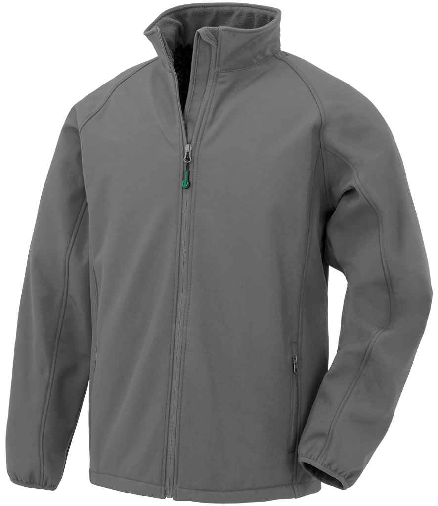 Result Recycled Kids Two Layer Printable Soft Shell Jacket - Grey