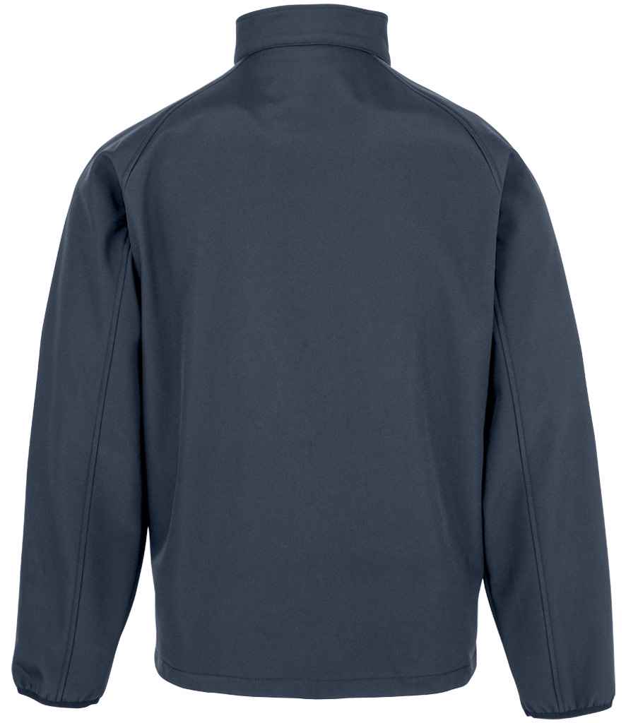 Result Recycled Kids Two Layer Printable Soft Shell Jacket - Navy