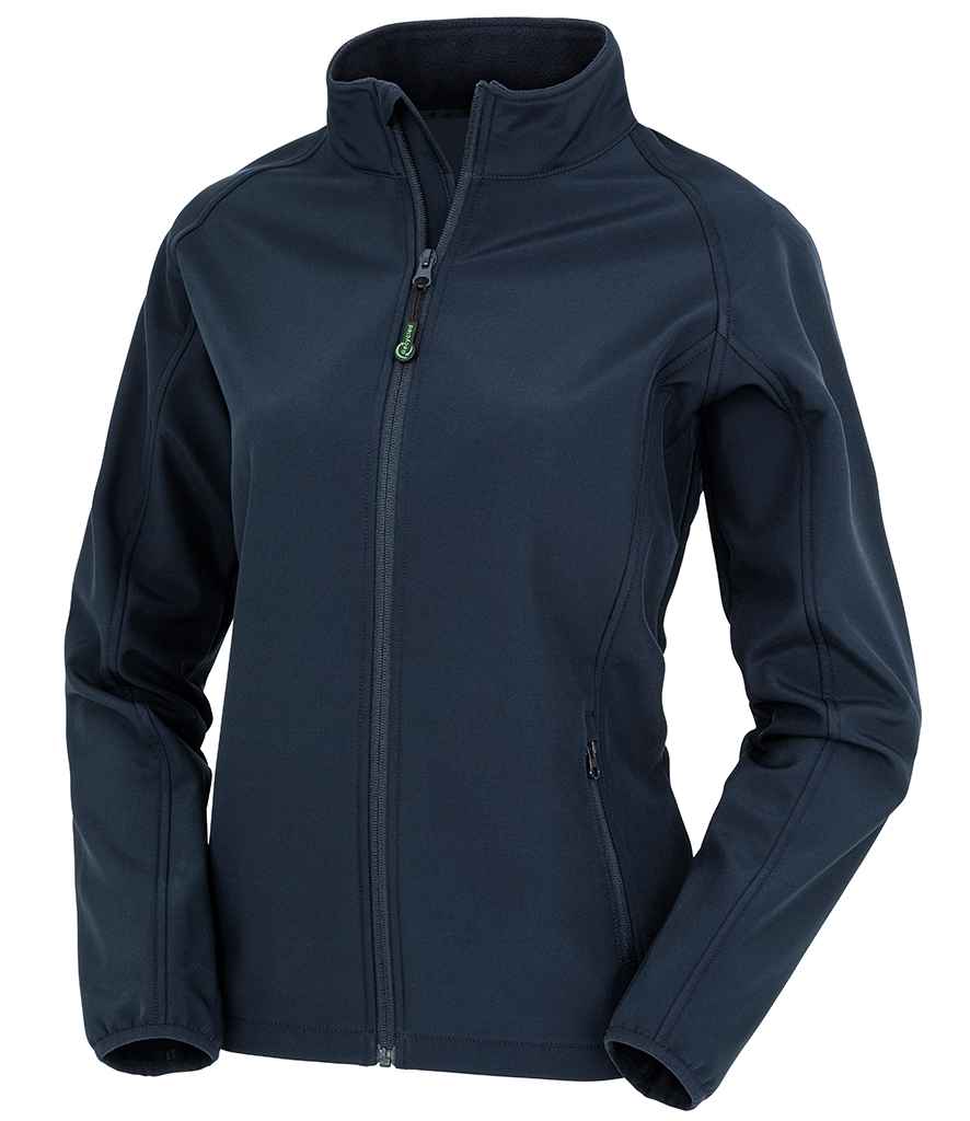 Result Recycled Ladies Printable Soft Shell Jacket - Navy