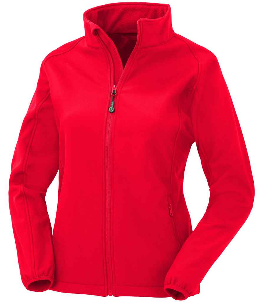 Result Recycled Ladies Printable Soft Shell Jacket - Red