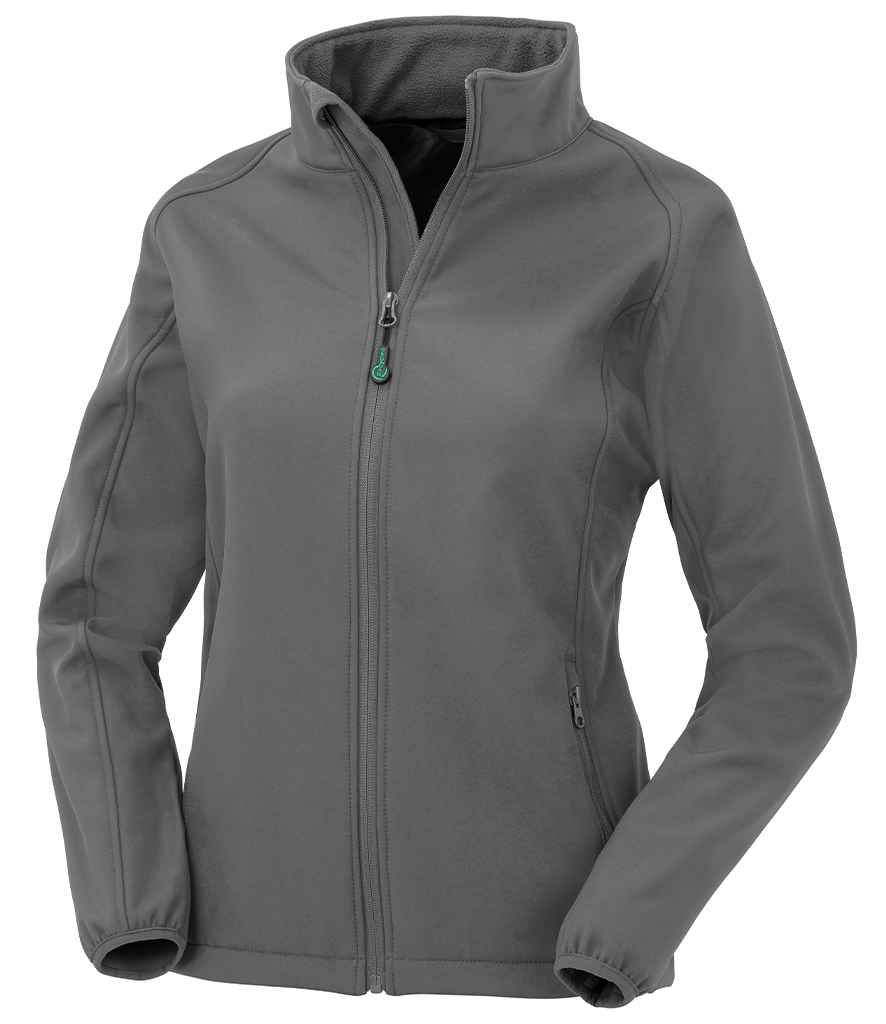 Result Recycled Ladies Printable Soft Shell Jacket - Workguard Grey
