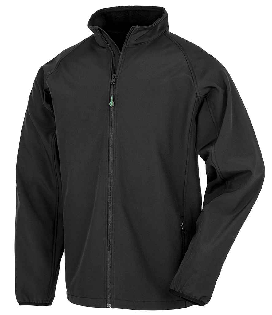 Result Recycled Printable Soft Shell Jacket - Black