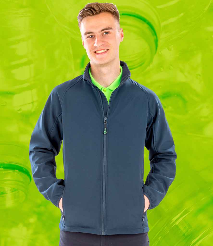 Result Recycled Printable Soft Shell Jacket - Navy