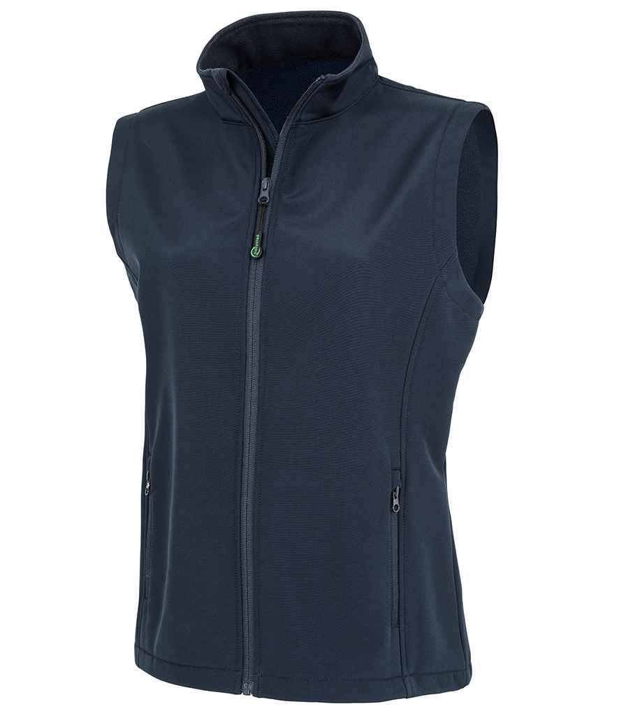 Result Recycled Ladies Printable Soft Shell Bodywarmer - Navy