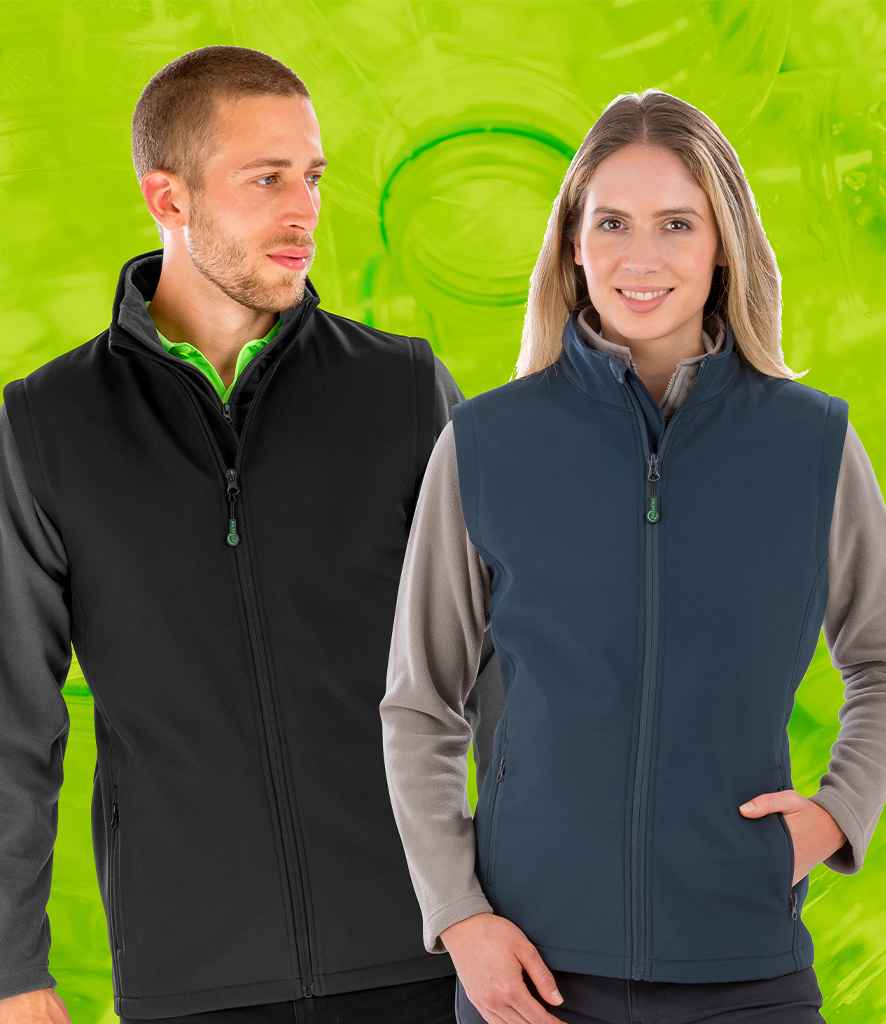 Result Recycled Ladies Printable Soft Shell Bodywarmer - Navy