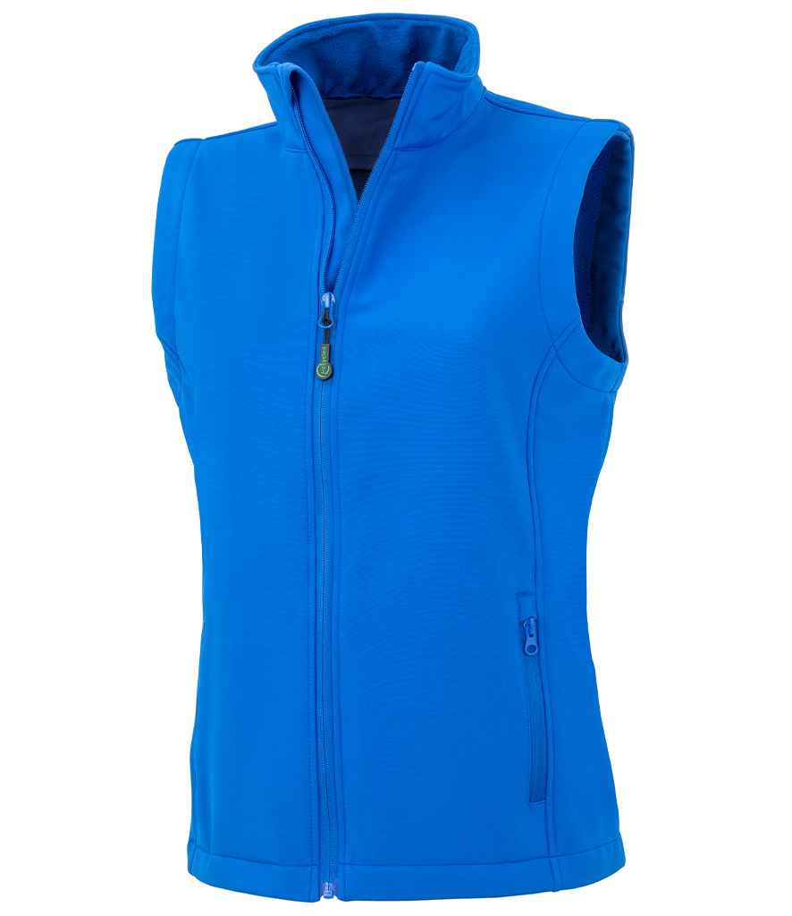 Result Recycled Ladies Printable Soft Shell Bodywarmer - Royal Blue
