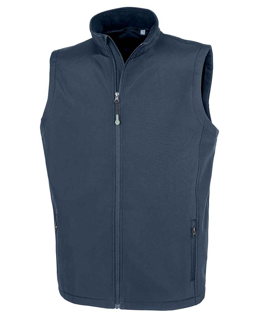 Result Recycled Printable Soft Shell Bodywarmer - Navy