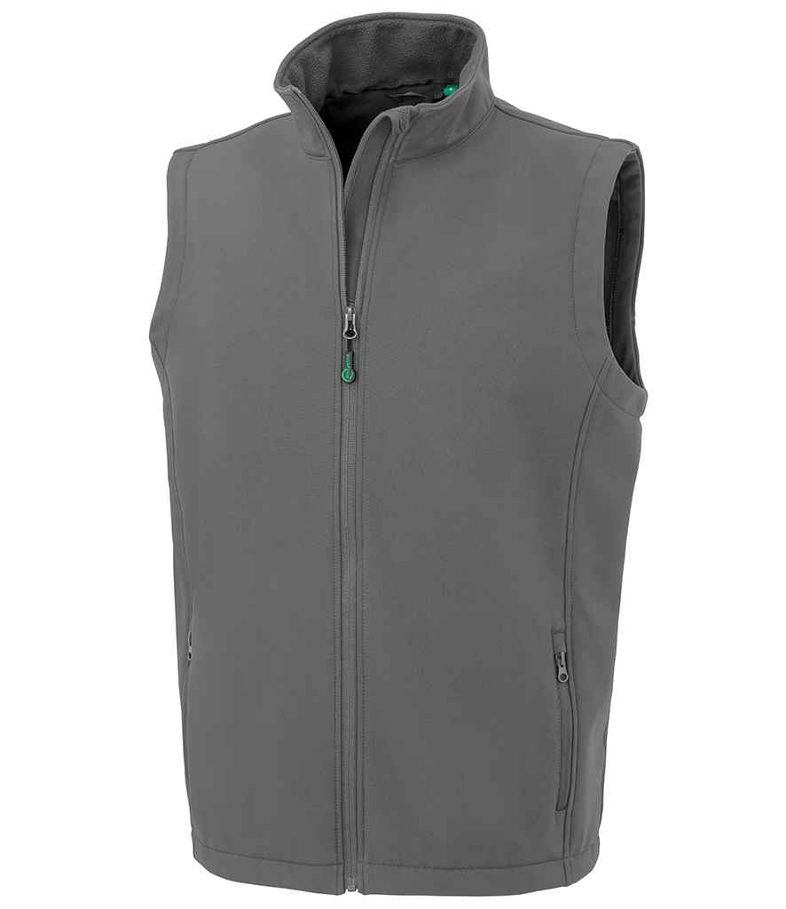 Result Recycled Printable Soft Shell Bodywarmer - Workguard Grey