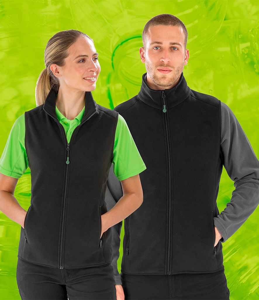 Result Recycled Polarthermic Fleece Bodywarmer - Black