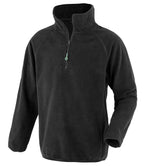 Result Recycled Kids Zip Neck Micro Fleece - Black