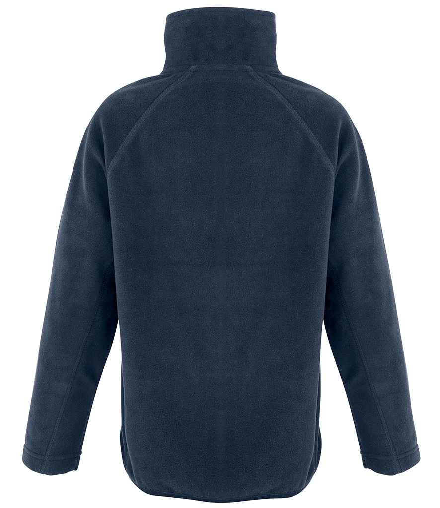 Result Recycled Kids Zip Neck Micro Fleece - Navy