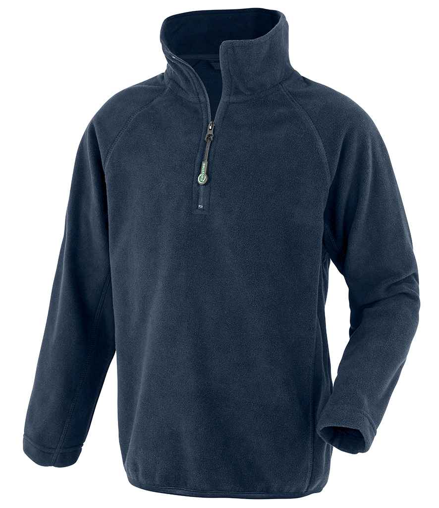 Result Recycled Kids Zip Neck Micro Fleece - Navy