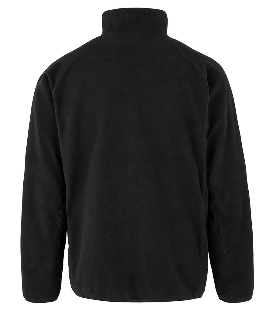 Result Recycled Zip Neck Micro Fleece - Black