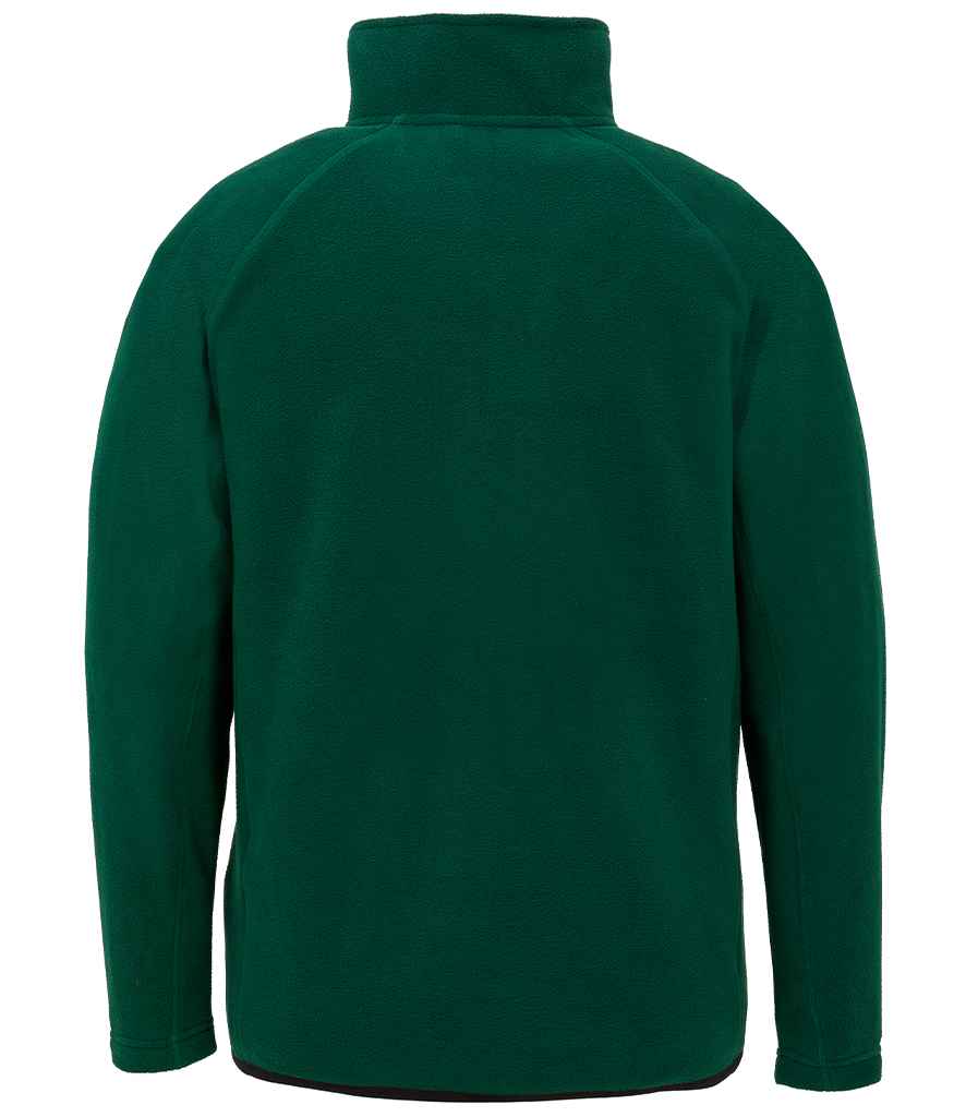 Result Recycled Zip Neck Micro Fleece - Forest Green