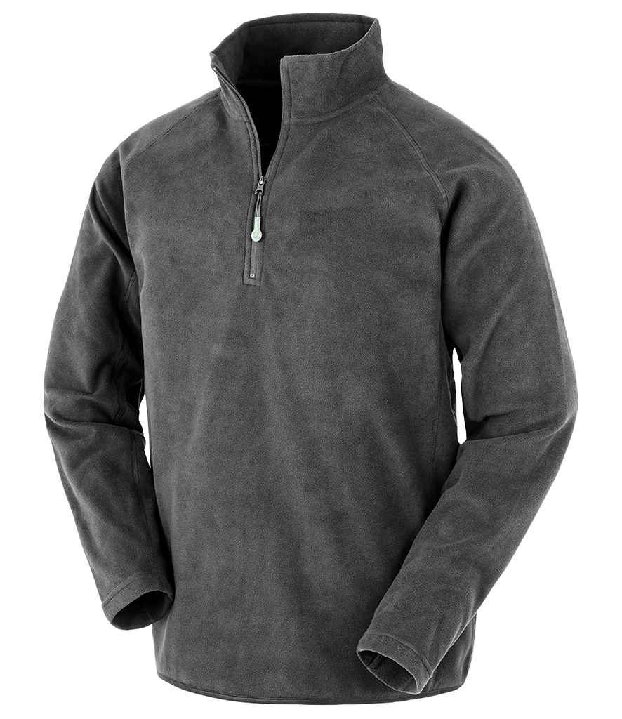 Result Recycled Zip Neck Micro Fleece - Grey