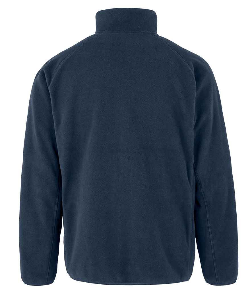 Result Recycled Zip Neck Micro Fleece - Navy