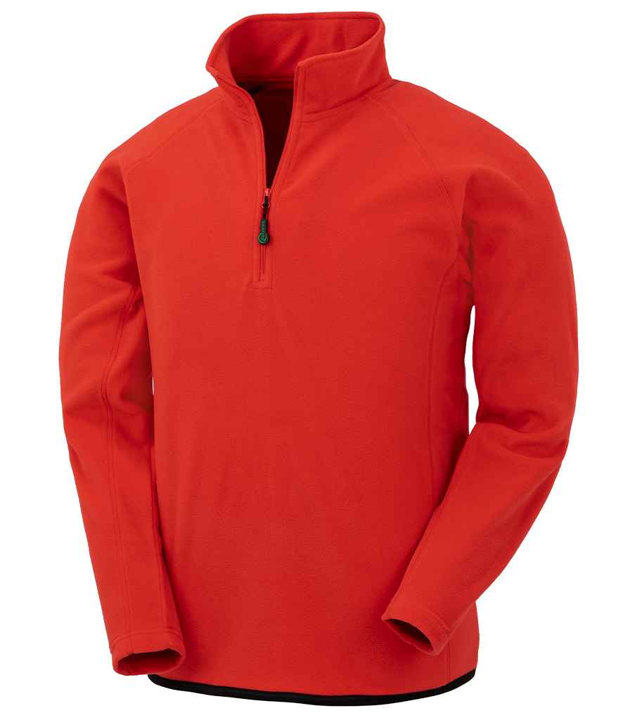 Result Recycled Zip Neck Micro Fleece - Red