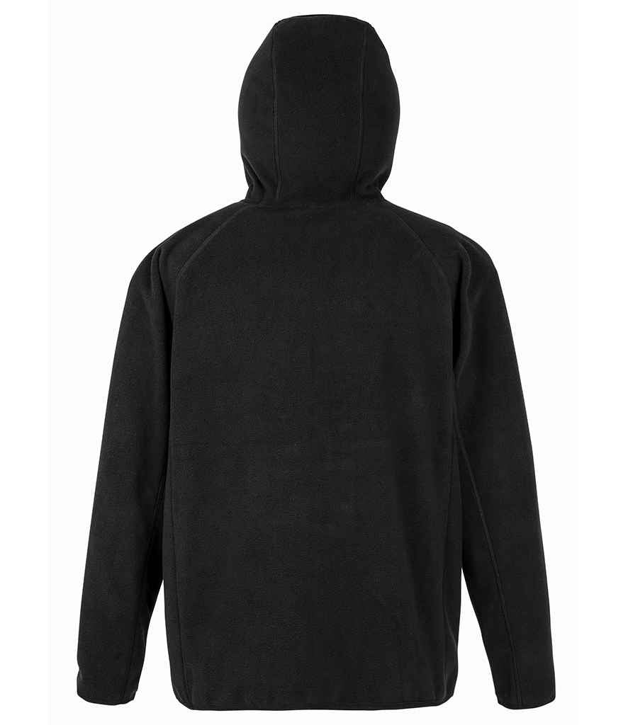 Result Recycled Hooded Micro Fleece Jacket - Black