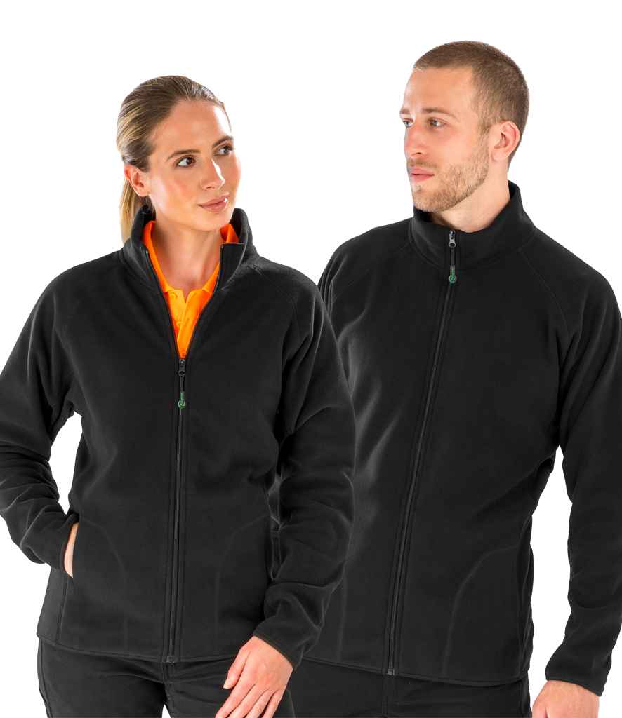Result Recycled Micro Fleece Jacket - Black