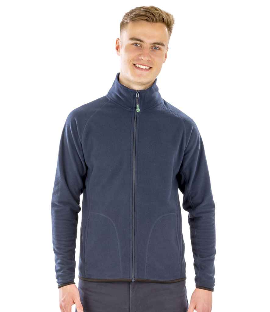 Result Recycled Micro Fleece Jacket - Navy