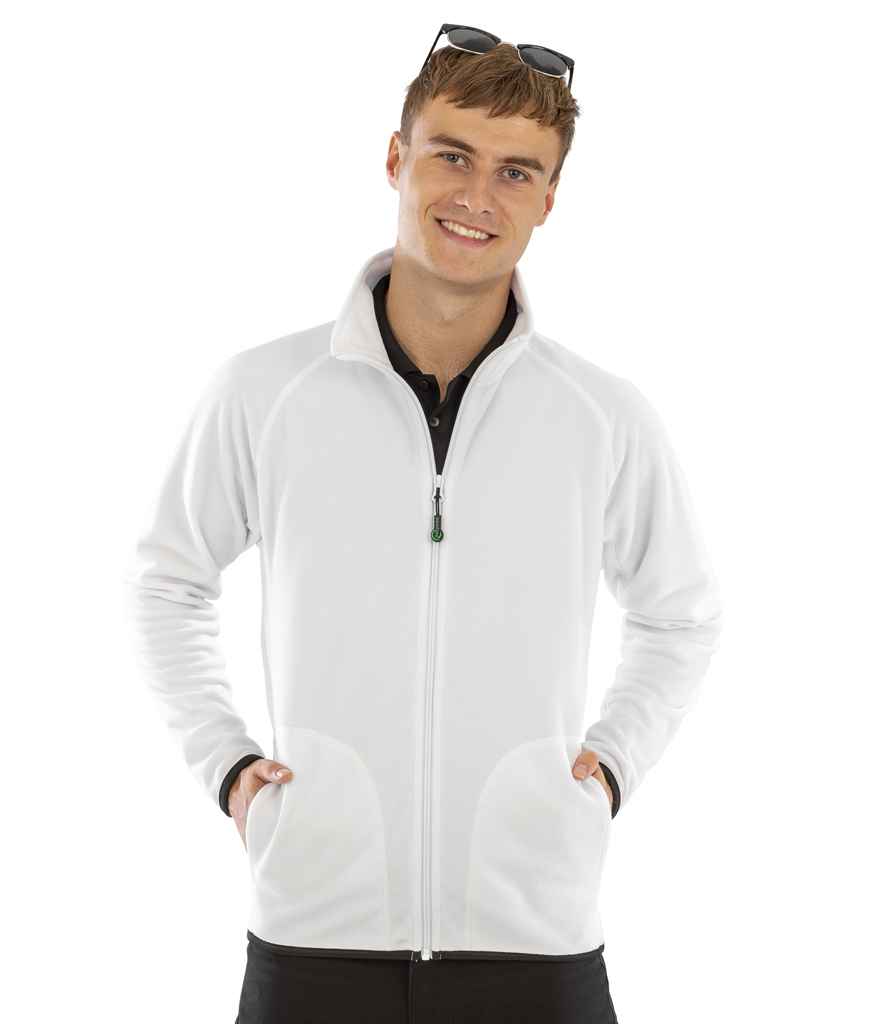 Result Recycled Micro Fleece Jacket - White