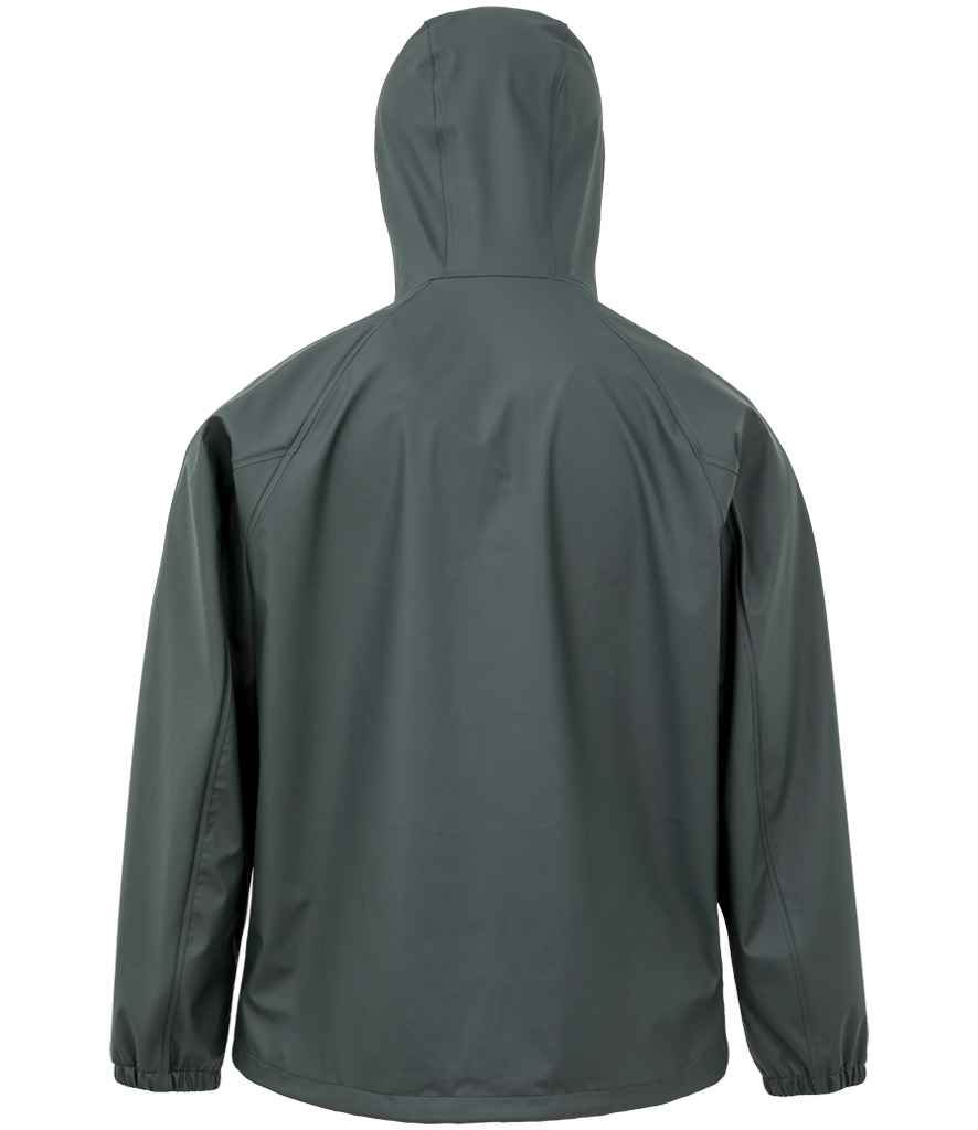 Result Recycled Rainbow Prism PU Waterproof Jacket - Black Olive