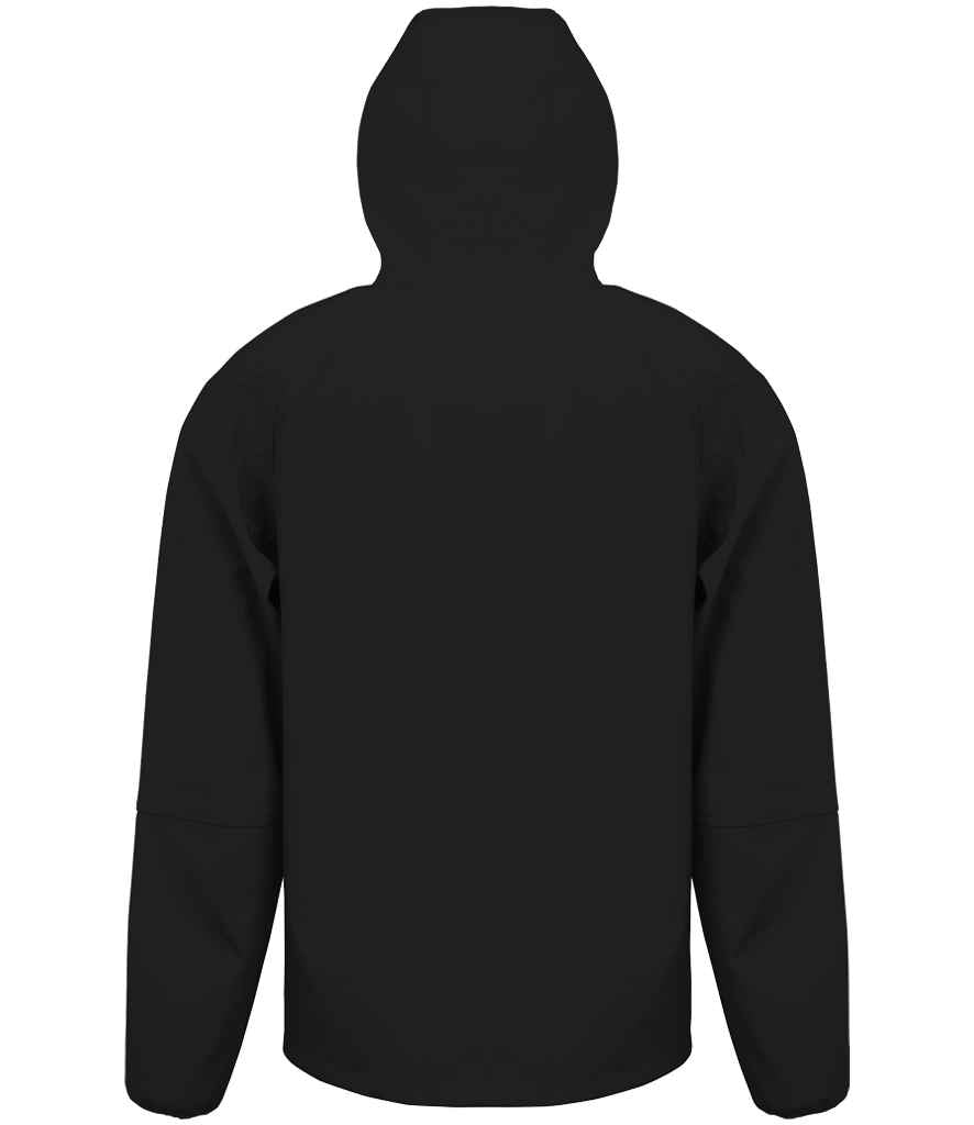 Result Recycled Three Layer Printable Hooded Soft Shell Jacket - Black/Black