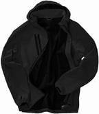 Result Recycled Three Layer Printable Hooded Soft Shell Jacket - Black/Black
