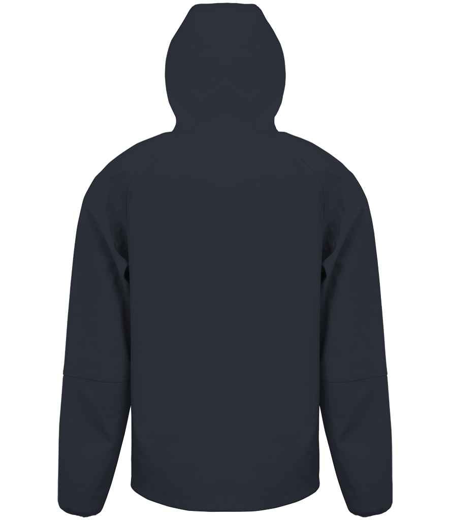 Result Recycled Three Layer Printable Hooded Soft Shell Jacket - Navy/Navy
