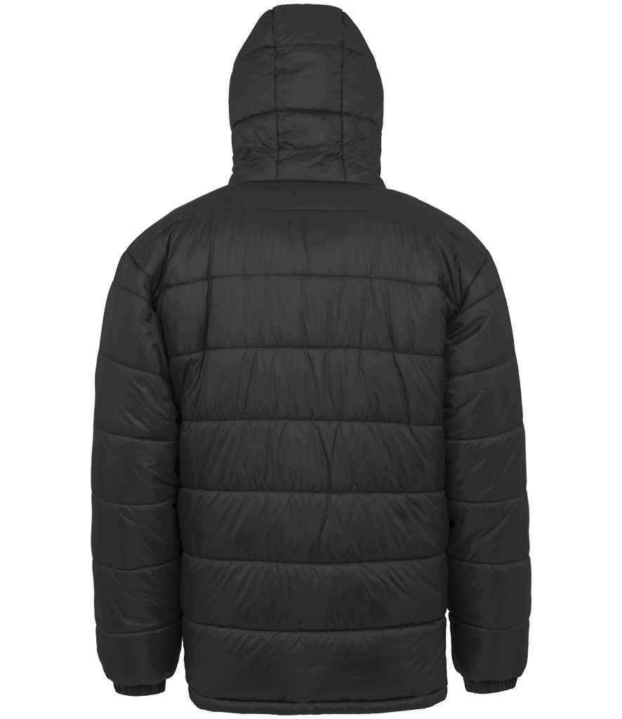 Result Recycled Hooded Padded Parka Jacket - Black
