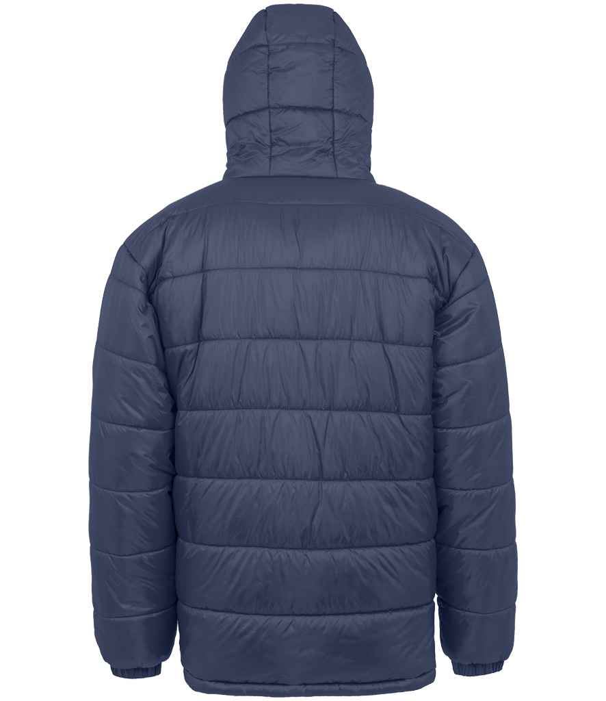 Result Recycled Hooded Padded Parka Jacket - Navy